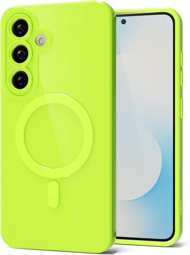 Miniatura 73 de Svanove para Samsung Galaxy S22 Funda de teléfono de silicona magnética, compatible con Magsafe, linda para mujeres, brillante color brillante, gel