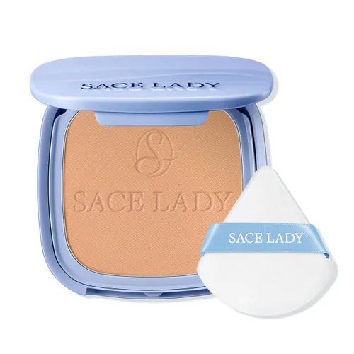 Miniatura 11 de SACE LADY Polvo Facial Impermeable para Fijar Maquillaje, Polvo Compacto Prensado de Control de Grasa para Mujeres, Difuminador de Poros Mate