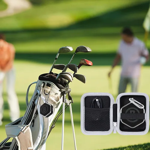 Miniatura 9 de co2CREA Carcasa rígida compatible con Bushnell Golf Wingman Mini GPS Speaker (negro/plateado)