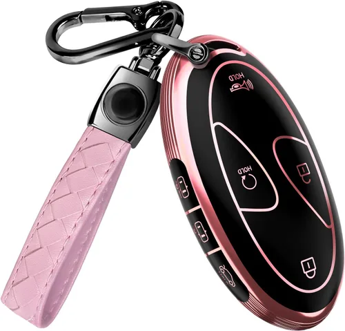 Miniatura 7 de Lucrum Compatible con funda para llavero Hyundai y llavero de cuero, funda para llavero para Santa Fe, Sonata, Tucson, Grandeur, Ioniq 5, Palisade