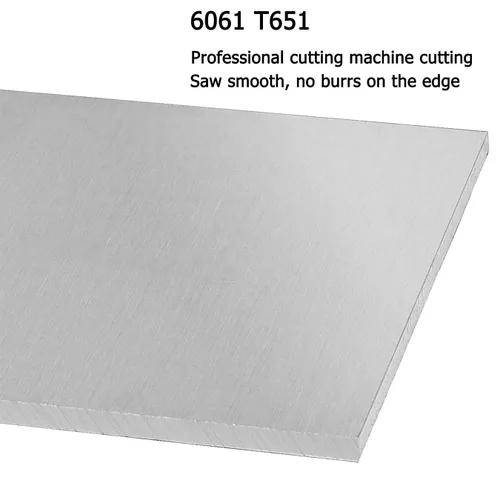 Miniatura 3 de 1 pieza de chapa de aluminio 6061 T651 de 6 x 12 x 1/8 pulgadas (0.12 pulgadas), placa de aluminio delgada plana cubierta con película protectora