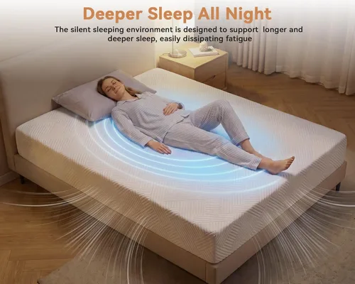 Miniatura 5 de WEUP Colchón individual para niños de 8 pulgadas, colchón de espuma viscoelástica firme media en una caja para aliviar el dolor de espalda, sueño