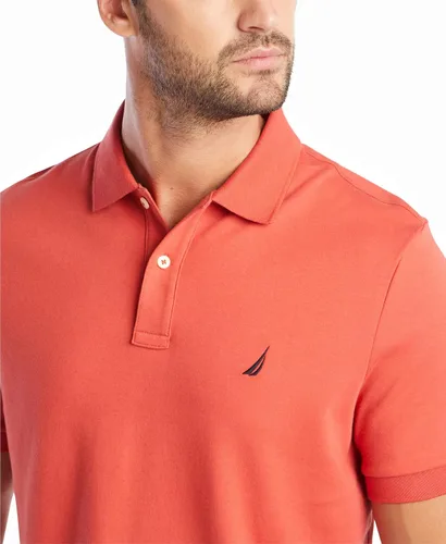 Miniatura 4 de Nautica Polo de manga corta sólido entrelazado para hombre