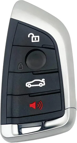 Horande Funda de repuesto para llavero de 4 botones para BMW X1 X2 X3 X5 X6 M5 M6 M40i X5M 1 2 5 6 7 Series 530i 320 325I - Carcasa para llavero de