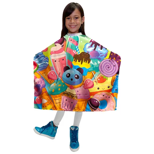 Miniatura 9 de Betty Dain Little Friends - Capa de corte de pelo para niños, 30 pulgadas de ancho x 36 pulgadas de largo, perfecta para niños y niñas, 100%