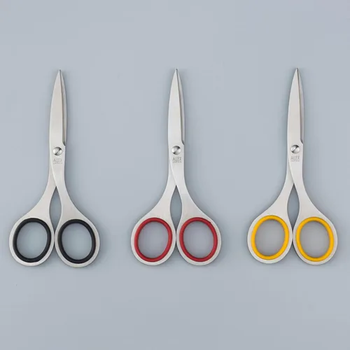 Miniatura 2 de ALLEX Tijeras japonesas de oficina de 5.3 pulgadas, pequeñas tijeras multiusos para escritorio, hogar y uso escolar, diseño de acero inoxidable 5.3
