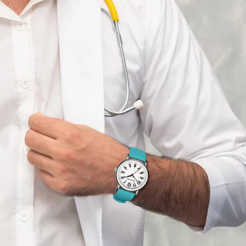 Miniatura 8 de GOLDEN HOUR Reloj de enfermera impermeable para profesionales médicos, estudiantes, mujeres y hombres, esfera luminosa de fácil lectura, 24 horas