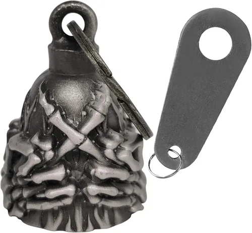 Miniatura 3 de Dream Apparel Campana de motocicleta Guardian Angel Drive Away Gremlin, campana de motociclista para hombres y mujeres, regalo de buena suerte Águila