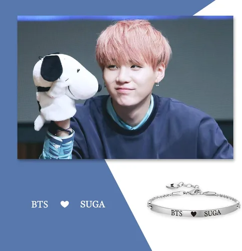 Miniatura 5 de Eigso KPOP Bangtan Boys Bracelet Love Yourself Chain Bracelet SUGA JIN JIMIN V JHOPE RM JK KPOP Army Fans Gifts KPOP Army Korean Group ARMY Gift