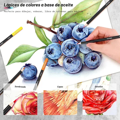 Miniatura 7 de Soucolor Paquete de 73 suministros de arte para adultos, regalos de artistas, suministros escolares, lápices de dibujo con cuaderno de bocetos