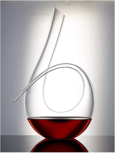Miniatura 2 de Decantador de vino aireador – 100% soplado a mano sin plomo vidrio de cristal de vino tinto jarra de vino regalo para los amantes del vino