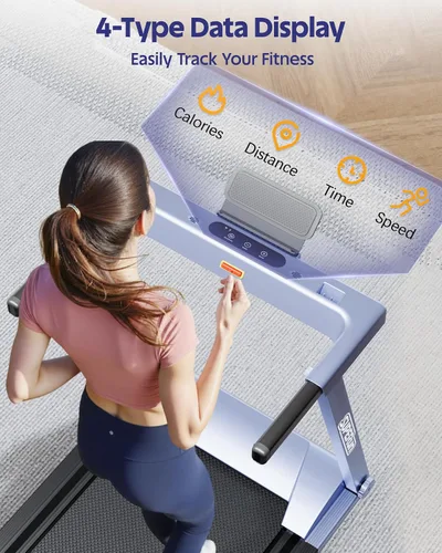 Miniatura 6 de Cintas de correr para el hogar, caminadora plegable 4 en 1 con inclinación, capacidad de 300 libras, caminadoras para correr para el hogar, espacios