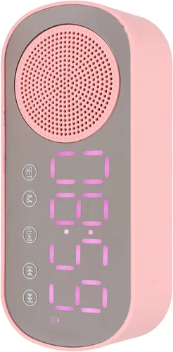 Miniatura 4 de Sanpyl Altavoz despertador, USB portátil HiFi pantalla LED, reloj despertador dual con radio FM sintonizada digitalmente, para el hogar, oficina