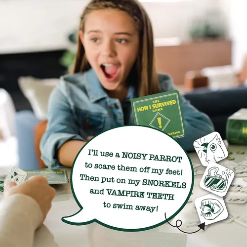 Miniatura 6 de MindWare El Juego de Cartas Cómo Sobreviví Hilarante para Niños y Adultos Ríe hasta que Llore, Regalo Súper Divertido de Humor Infantil para Niños