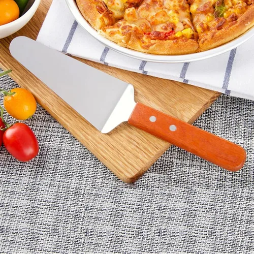Miniatura 5 de Tosnail Paquete de 12 rebanadoras de acero inoxidable con mango de madera