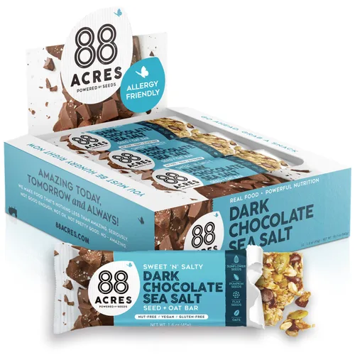 Miniatura 14 de 88 Acres Barras de granola Arándano Limón Barra de granola de avena y semillas sin gluten, sin frutos secos Vegana y siempre sin OMG Paquete