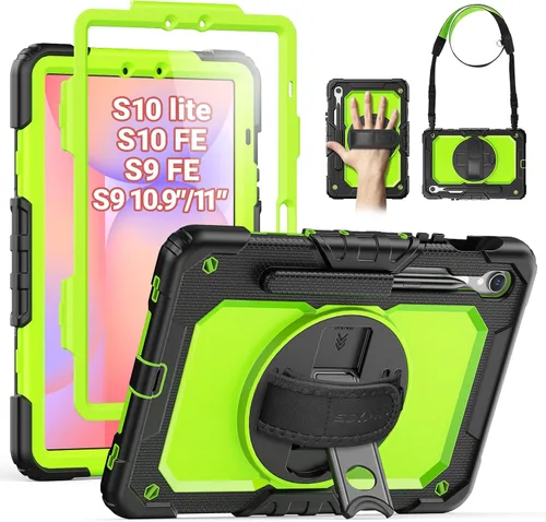 Miniatura 12 de SEYMAC Funda protectora resistente a prueba de golpes para Samsung Galaxy Tab A9 de 8.7 pulgadas 2023 (SM-X110/X115/X117), resistente a prueba