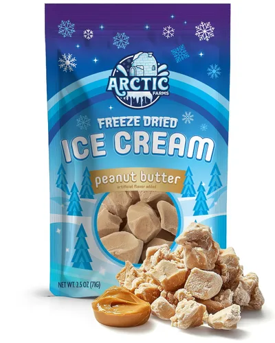 Miniatura 44 de Arctic Farms Trozos de Helado Liofilizado a Granel - No se Derrite (Mantequilla de Maní) (1 libra)