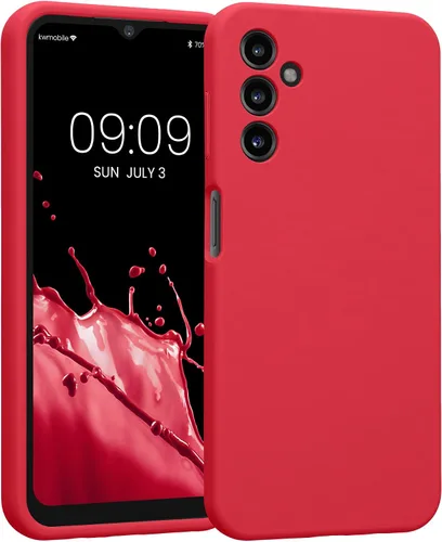 Miniatura 40 de kwmobile Funda compatible con Samsung Galaxy A13 4G - Funda delgada de silicona TPU - Acabado suave al tacto - Amarillo radiante