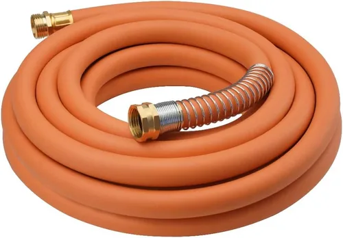 Miniatura 42 de Wiseflow Leader Hose Manguera de agua resistente de 3 x 5/8 pulgadas con accesorios de latón macho a hembra, extensor de manguera corta para carrete