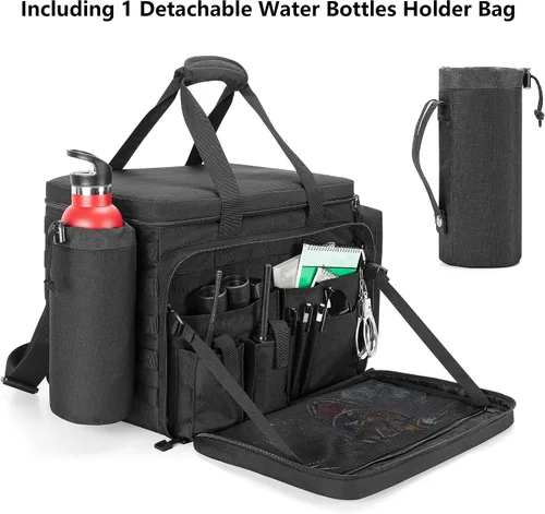 Miniatura 4 de Bolsa de patrulla Trunab para aplicación de la ley, bolsa de servicio policial, organizador de asiento delantero de automóvil compatible con laptop