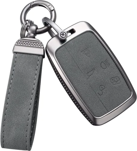 Miniatura 9 de YO&YOYE Compatible con llavero Land Rover Funda con llavero de cuero para Range Rover Evoque Sport Velar Land Rover Discovery Jaguar F-Pace F-Type