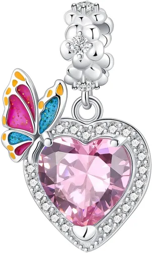 Miniatura 206 de LUXILLA Abalorio de plata de ley 925 para madre, hija, abuela, para familia, amor, madre, hija, abuela, para pulseras, collares, dijes, abalorios