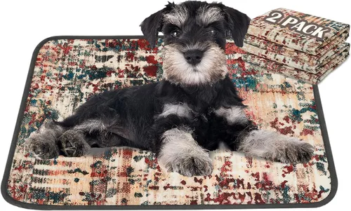 Miniatura 7 de Qeils Almohadillas Lavables para Orina para Perros, Paquete de 2 Almohadillas Reutilizables para Cachorros de 18"x24" Superabsorbentes a Prueba