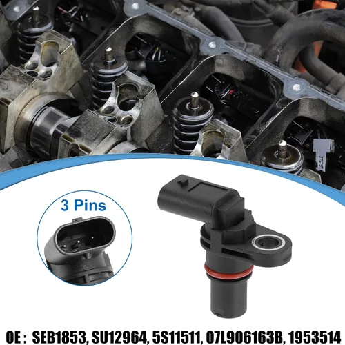 Miniatura 2 de X AUTOHAUX SEB1853 SU12964 Sensor de posición del cigüeñal del árbol de levas del coche para Volkswagen Tiguan 2009-2016 para Audi A7 Quattro