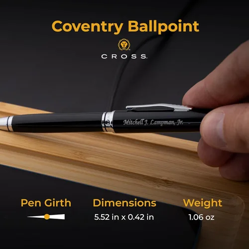 Miniatura 5 de Bolígrafo Cross personalizado y grabado a medida para hombres o mujeres Bolígrafo Cross Coventry Regalo de lujo para oficina, graduación