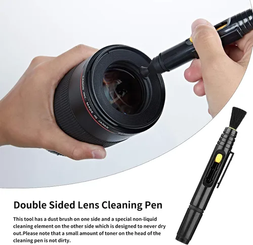 Miniatura 3 de Kit profesional de limpieza de cámaras DSLR con hisopos de limpieza APS-C, paños de microfibra, bolígrafo de limpieza de cámara, para lente