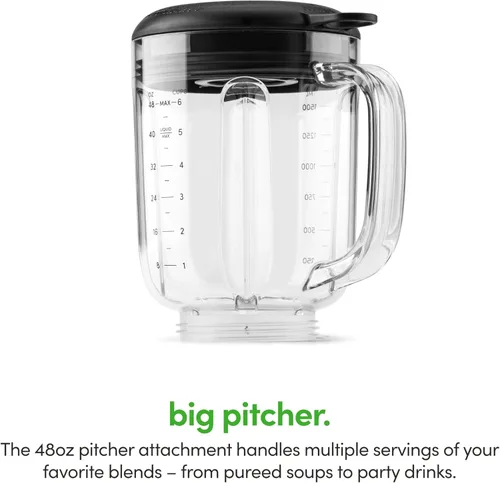 Miniatura 7 de Batidora Combo Magic Bullet®, 600W, Jarra de 48oz, Taza de 16oz con Tapa para Llevar, Fácil de Limpiar, Cuchilla Cruzada, para Batidos, Salsas