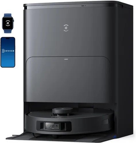 Miniatura 11 de ECOVACS DEEBOT T50 PRO Omni Robot Aspirador y trapeador, 3.19 pulgadas ultrafino, succión de 15,000 Pa, ZeroTangle 2.0, limpieza de bordes TruEdge