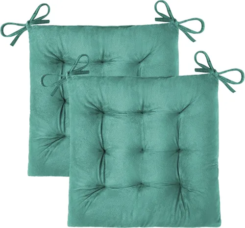 Miniatura 22 de OVOV 1 paquete de cojines para sillas de comedor, cojines de asiento suaves para sillas de escritorio de cocina, cojines cuadrados para sillas