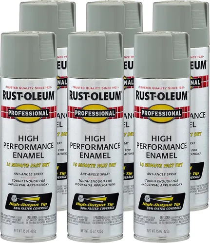 Miniatura 46 de Rust-Oleum 7515838 Pintura en aerosol de esmalte profesional de alto rendimiento, 14 onzas, aluminio