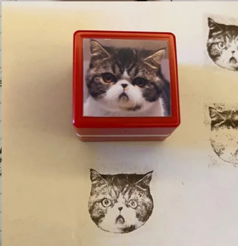 Miniatura 9 de Sello personalizado para retratos de mascotas, retratos de animales personalizados, sello de retrato de mascotas personalizado, sello de retrato