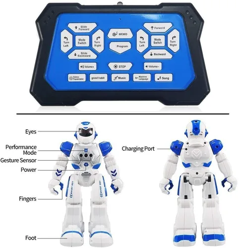 Miniatura 4 de Robot de control remoto para niños, sensor de gestos intelectuales, robots programables con controlador infrarrojo, juguetes de educación temprana