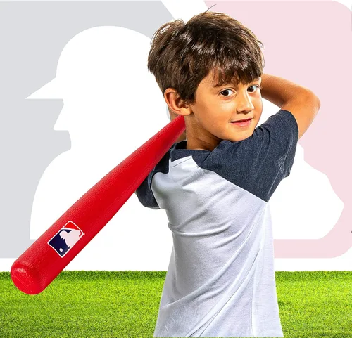 Miniatura 7 de Franklin Sports MLB Kids Baseball Bat and Ball Set - Lightweight 30" Youth Plastic Bat - Multiple Colors Rojo