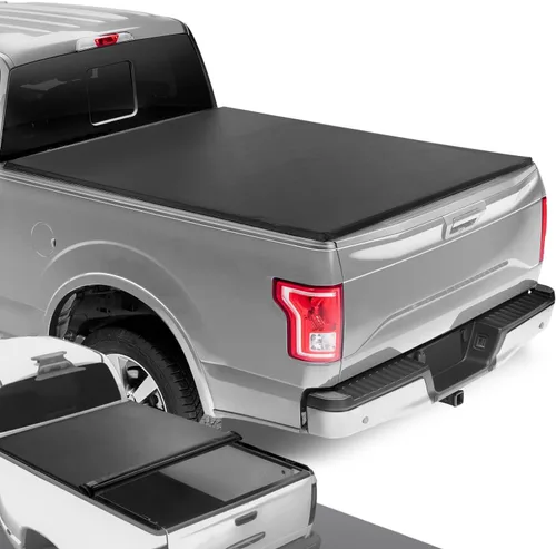 Miniatura 14 de DNA MOTORING Nueva actualización de cubierta para caja de camioneta rígida, de tres pliegues, compatible con plataforma de 6.5 pies, de modelos
