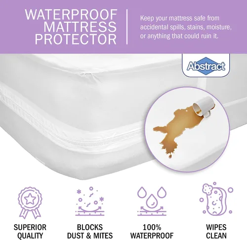 Miniatura 2 de Abstract Funda de colchón impermeable – Sábana protectora de plástico de vinilo resistente con cremallera, PVC de 3.53 oz/m², calidad duradera