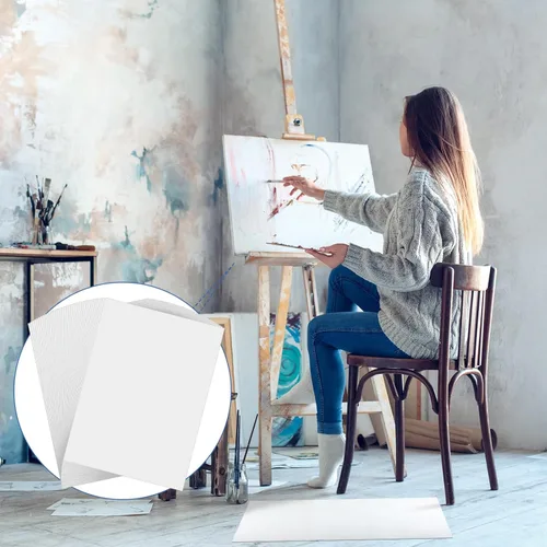 Miniatura 5 de Sabary 36 hojas de 22 x 30 pulgadas, papel de acuarela grande de 140 libras/300 GSM, papel de pintura de prensa en frío blanco para principiantes