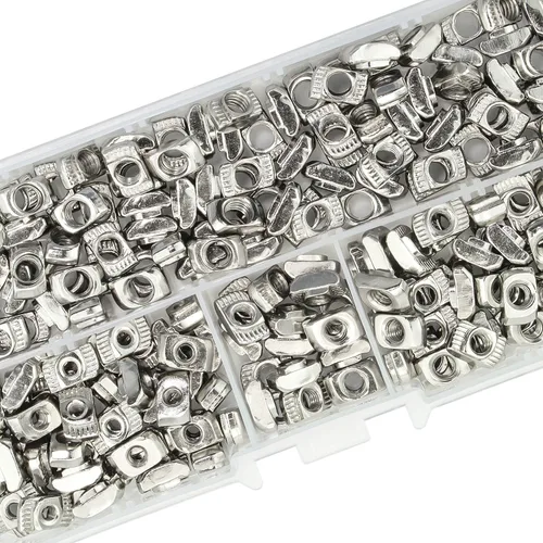 Miniatura 6 de 160 piezas de tuercas T de la serie 2020, tuerca de fijación M3 M4 M5 T para perfil de aluminio