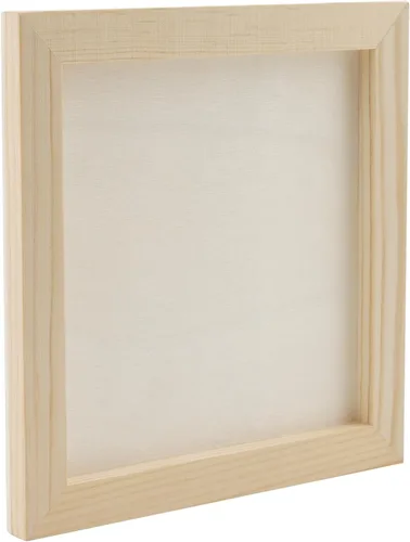 Miniatura 3 de MOUYAT Paquete de 20 paneles de lienzo de madera de 6 x 6 pulgadas, tableros de lienzo de madera de abedul sin terminar para pintar, tableros