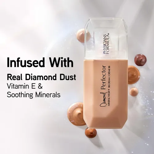 Miniatura 5 de Physicians Formula Mineral Wear®Diamond Perfector BB Cream, bálsamo de belleza 10 en 1 para perfeccionar la piel, acabado ligero y luminoso