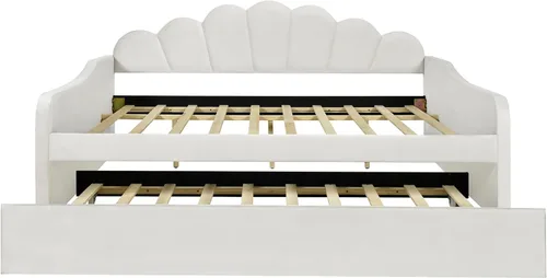 Miniatura 6 de Bellemave Cama nido de tamaño completo con cama corrediza, sofá cama, cama nido con cama corrediza para adultos, niños, niñas, adolescentes, cama
