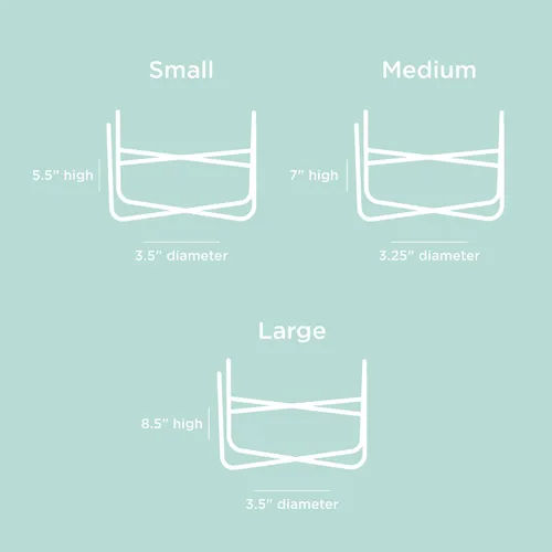 Miniatura 8 de Waggo Simple - Soporte sólido para cuenco y cuenco para perro, soporte de hierro individual con comedero de cerámica individual o cuenco de agua