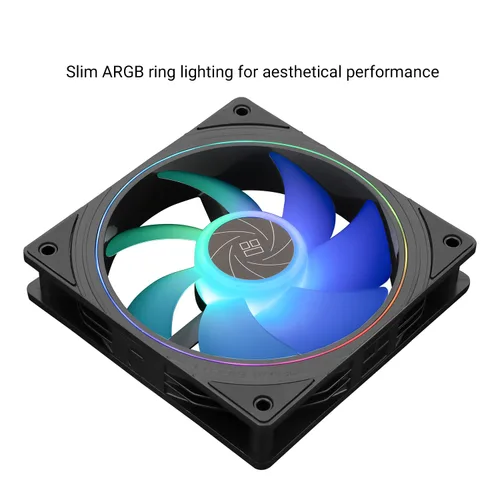 Miniatura 5 de Thermalright TL-S12-S X3 - Ventilador de CPU PWM, efecto de luz de apertura fina, conector PWM de 4 pines con efectos de luz ARGB, ventilador