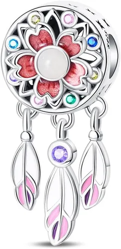 Miniatura 7 de Pulsera y collar de plata de ley 925 con dije de corazón, mariposa, loto, avión, viaje, lindo gato, cuentas, regalo para mujer