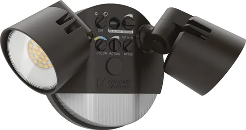 Miniatura 12 de Lithonia Lighting HomeGuard - 2 luces LED de inundación para exteriores, luces LED para exteriores, sensor de atardecer a amanecer, lúmenes Blanco