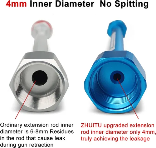 Miniatura 5 de Pulverizador de Pintura Sin Aire Punta de Pistola Pulverizadora Poste de Extensión Paquete de 3 Pistolas Pulverizadoras Sin Aire Varita de Pintura